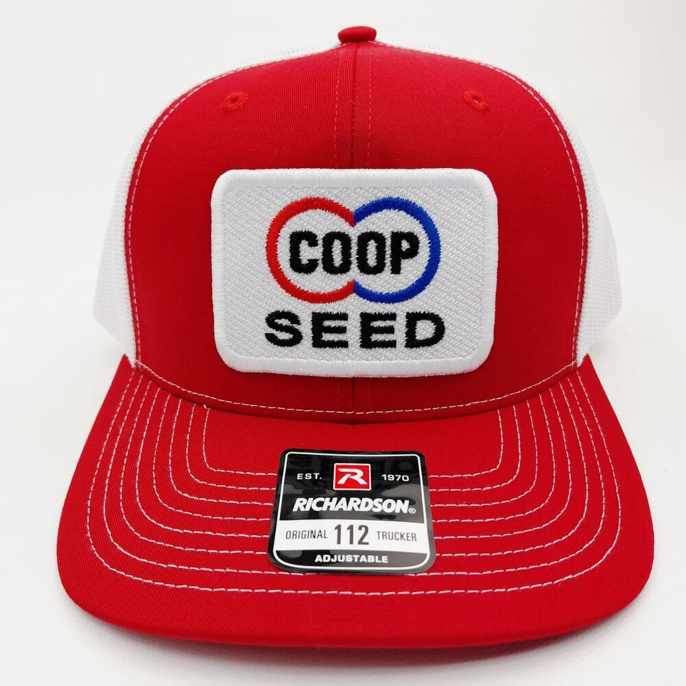 CO-OP Seed Red And White Richardson 112 Snapback Hat  Cap